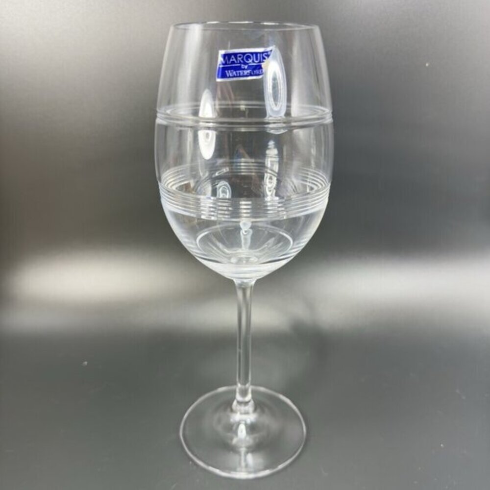 Waterford Clear Crystal Glass Single Goblet Barware Cup Marquis By Waterford VTG